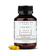 JSHEALTH Fish Oil+ Triple Strength Mental Wellbeing + Skin + Joints Triple Omega Fish Oil 60 Capsules